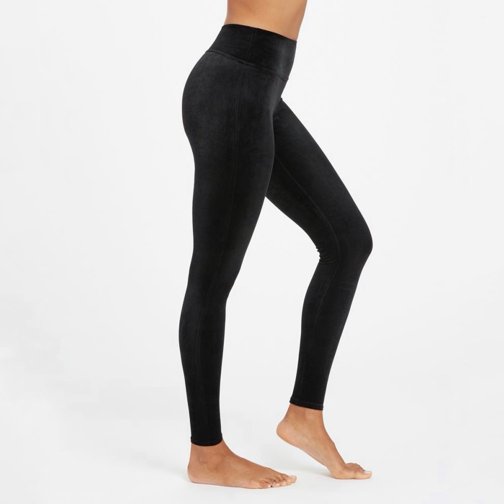 SPANX Black Velvet Legging Small